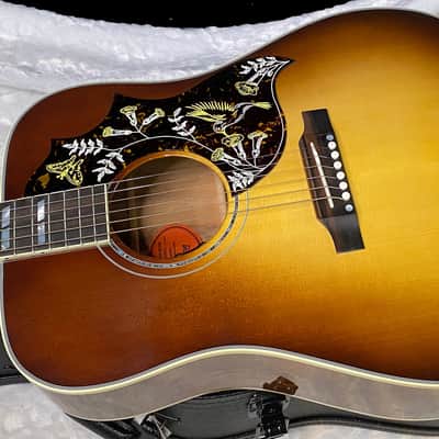 NEW! Gibson Custom Shop Hummingbird Koa/Carpathian Spruce Acoustic-Electric Guitar - Honeyburst - 4.6 lbs - Authorized Dealer! G06395 image 6