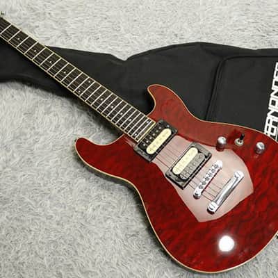 1990's made Fernandes APG-55 Flame maple top PRS style Made in Korea image 24