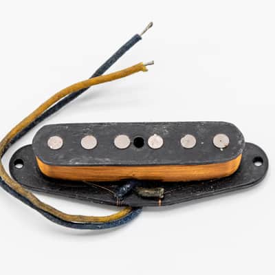 1960s Fender Mustang Vintage Single Coil Pickup Black Bobbin Bridge Position, Duo Sonic image 2
