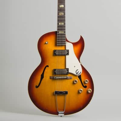 Epiphone E-452TD Sorrento Thinline Hollow Body Electric Guitar (1966), ser. #383789, Reunion Blues gig bag case. image 1