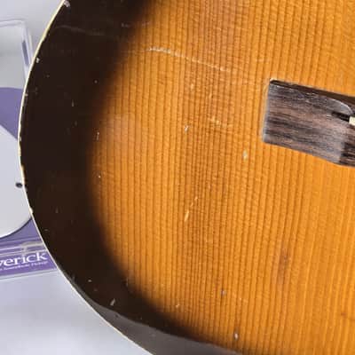 Silvertone Harmony 621 1965 - X-brace Conversion, Neck Reset, Bone Nut & Saddle, Seymour Duncan Maverick Soundhole Pickup image 17