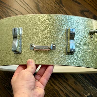 Ludwig Jazz Festival Silver Sparkle Snare 1963 (pre-serial) image 11