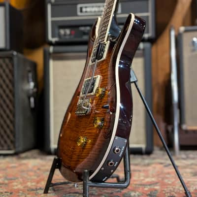PRS SE Custom 24 Semi-Hollow Piezo 2025 - Present - Orange Tiger Smokeburst image 4