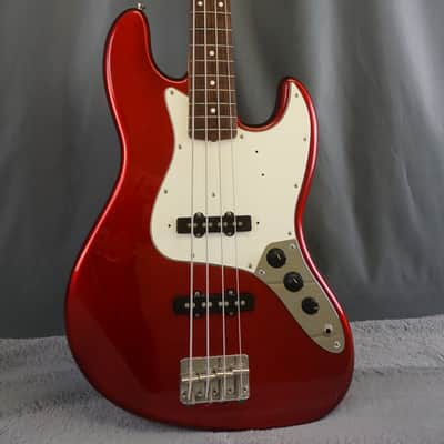 94-95 Fender Japan Jazz Bass Candy Apple Red w/ Gig Bag image 2