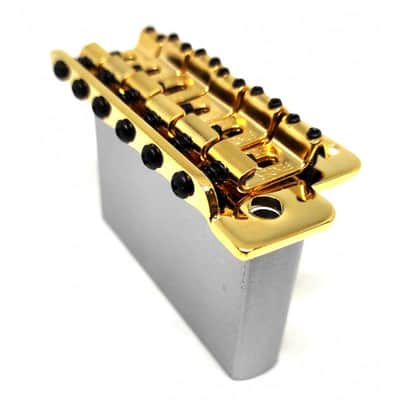 Fender® Vintage style strat bridge assembly Gold 005-3275-000 image 8