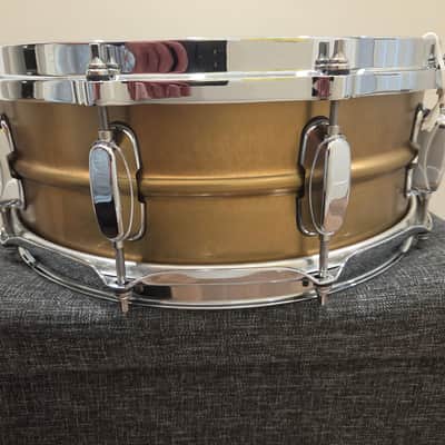Tama SC145A40 Stewart Copeland Signature 40th Anniversary 14x5" Snare Drum 2021 - Present - Antique Brass image 4