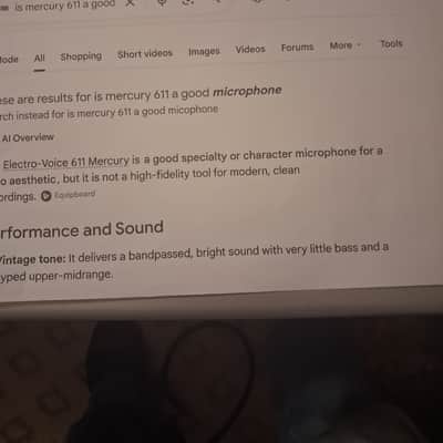 Electro-Voice 911 Mercury Omnidirectional Crystal Microphone 1950 - 1969 - Chrome image 7