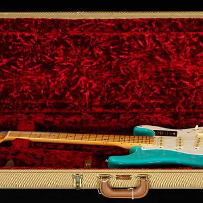 Fender American Vintage II 1957 Stratocaster Maple Fingerboard Sea Foam Green (738) image 7