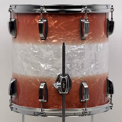 Ludwig 20/12/14/5x14" Classic Maple Downbeat Drum Set w/ Rail - Exclusive Fire Burst Pearl image 22