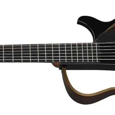 Yamaha SLG200N Nylon String Silent Guitar - Trans Black image 5
