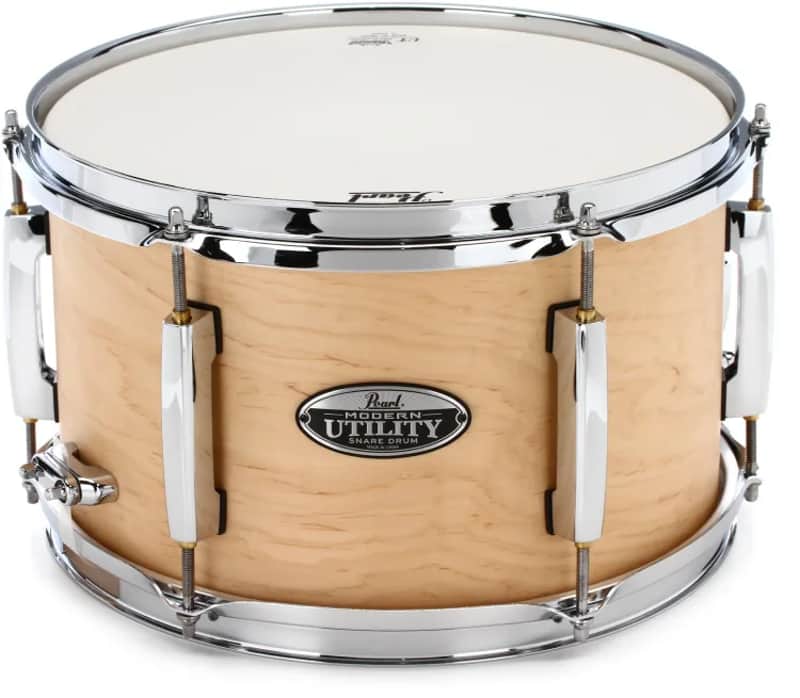 Pearl Modern Utility 12" x 7" 6-Ply Maple Snare Drum (#224 Matte Natural) image 1