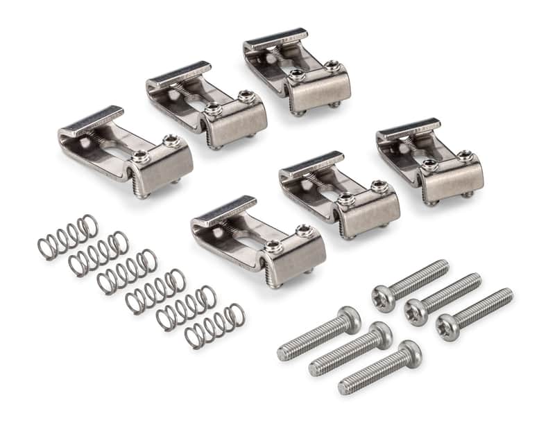 Schaller Germany Set of (6) KTS Titanium Saddles for Vintage Strat/Stratocaster image 1