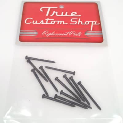 True Custom Shop® 1 3/16" Black Pickup Mounting Screws for Fender P & J Bass image 2
