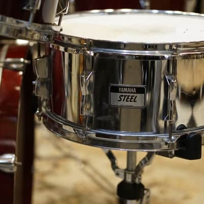 Yamaha 1990s Stage Custom Drum Set - Cranberry Red Lacquer - 8"/10"/12"/14"/22"/6.5x14" image 6