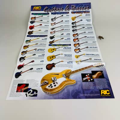 Rickenbacker Guitars & Basses Foldout Poster (c. 2002) image 3