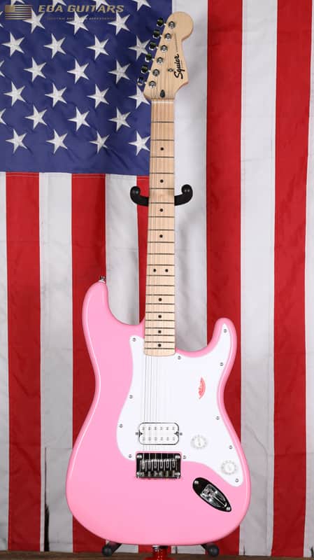 Squier Sonic Stratocaster HT H - Flash Pink image 1