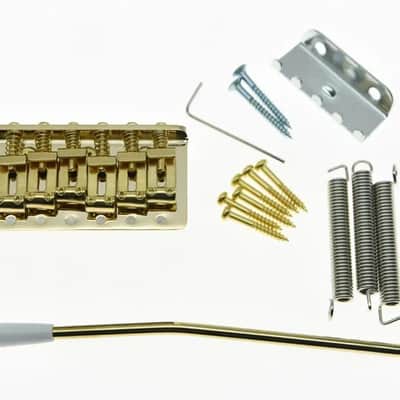Vintage Guitar Stratocaster Strat Style Tremolo Bridge System in Gold image 1