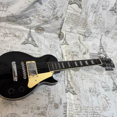 1990’s Stuntman Octave Les Paul Copy Ebony Finish NICE! image 4