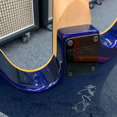 Schecter C-1 Diamond Series Blue with case image 9