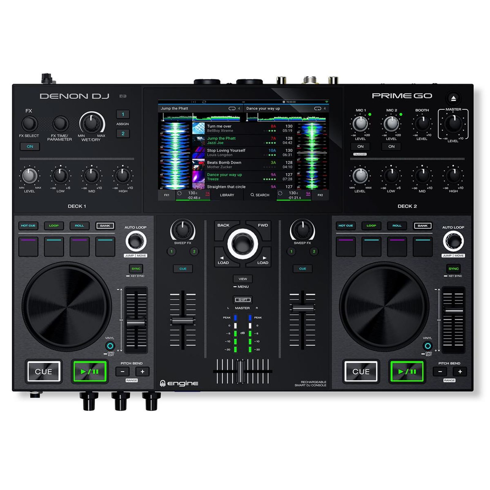 Denon Prime Go 2-Channel Rechargeable Smart DJ Console | Reverb
