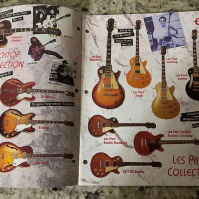 Epiphone Catalog 1995 les Paul flying V Ixplorer SG standard classic goldtop custom nighthawk Pro 1 2 Firebird special image 3