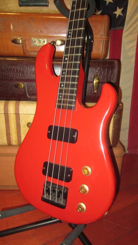1987 Gibson BASS IV RED w. Hard Case image 1