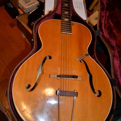 Epiphone Blackstone archtop acoustic 1940's Natural, project guitar. image 20