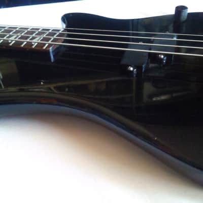 Ultra Rare 1987 Vintage Ovation Celebrity BC-2 Solid Body Bass Guitar (Black) With RR Gig Bag image 6