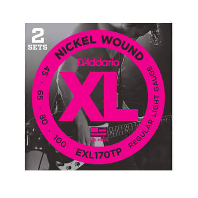 D'Addario EXL170 Nickel Wound Electric Bass Strings, Light, Long Scale, 45-100 image 2
