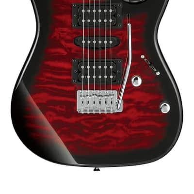Ibanez GRX70QATRB GIO RX 6-String Electric Guitar, Transparent Red Burst image 1