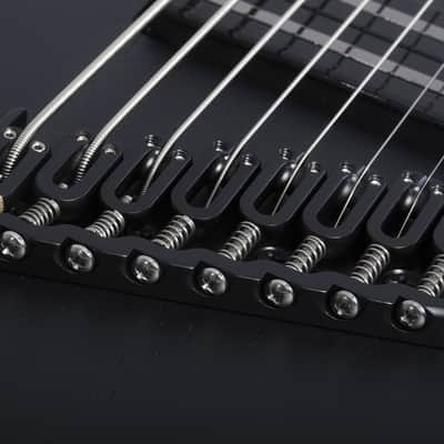 Schecter PT-8 MS Black Ops Satin Black Open Pore image 7