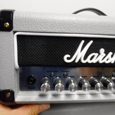 Marshall MG15 HFX LEAD MG 15 Watt Guitar Head Cabs Amp Amplifier MINI MICRO Stack Vintage SILVER image 3