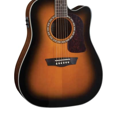 Washburn Heritage 10 Series D10SCE Acoustic-Electric - Tobacco Burst (HD10SCETB-O-U) image 2