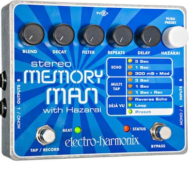 Electro-Harmonix Stereo Memory Man With Hazarai image 1