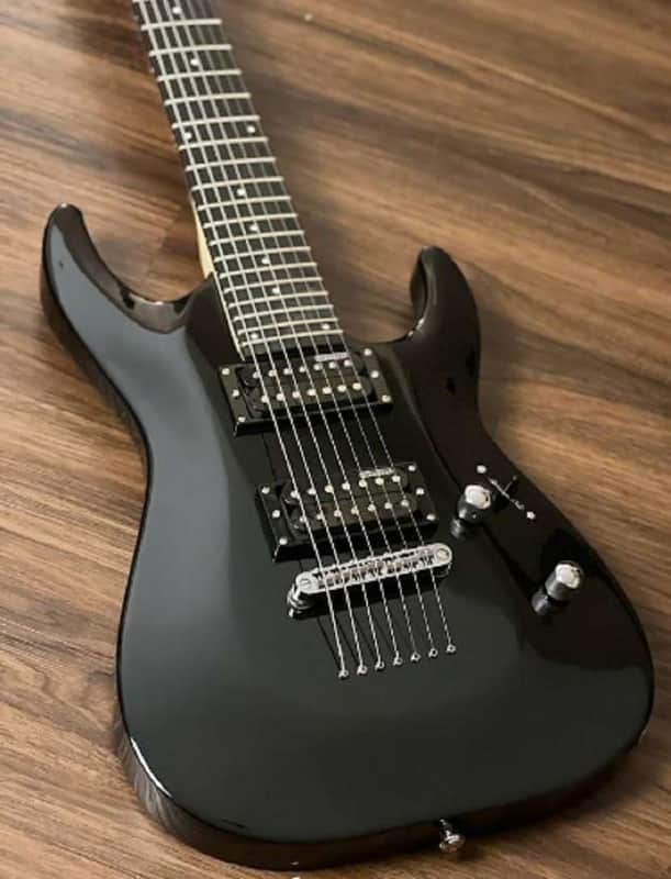 ESP Ltd MH-17 KIT BLK starke 7 Saiter Großartige E Gitarre ****Neuwertig**** image 1
