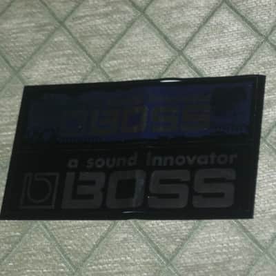 never used genuine BOSS sticker sheet (1 sheet has 2 stickers) 1) BOSS a sound innovator - colors Silver, Blue, Black Silver & 2) BOSS a sound innovator - colors Silver & Black (specifically from 1988), was orig paired w/ a DC3 Japan (pedal NOT included) image 13
