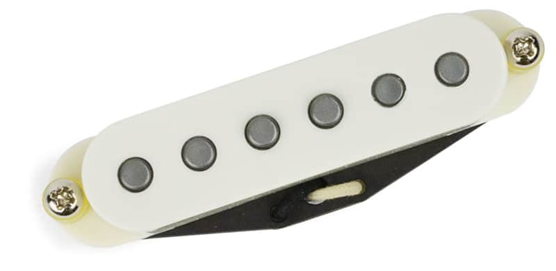 Mojotone 58 Quiet Coil w/Hot Bridge Stratocaster Pickup Set - White image 1