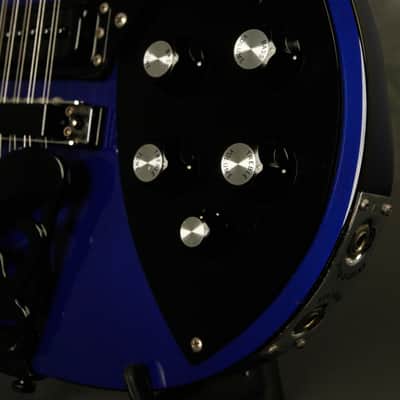 1986 Rickenbacker 620/12 string Midnight Blue BT Black binding + hardware image 10