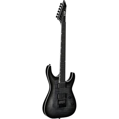 ESP LTD MH-1000 EverTune Electric Guitar, Charcoal Burst image 2