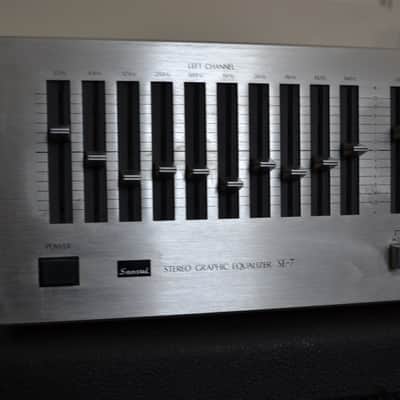 Vintage 1979 Sansui SE-7 Stereo Graphic Equalizer EQ Made In Japan image 2