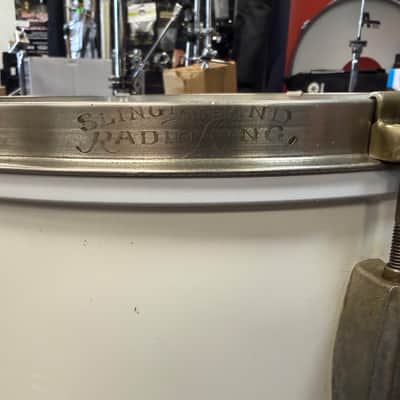 Slingerland Radio King 12x14 floor tom 1950 - white wrap image 2