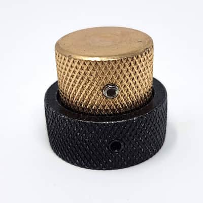 Brio Concentric Stacked Knobs for Jazz Bass Gold Nickel Black image 2