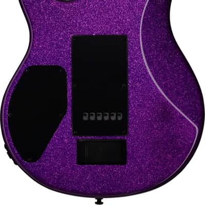 Sterling LK100 Luke Electric Guitar, Rosewood Fingerboard, Purple Sparkle image 3
