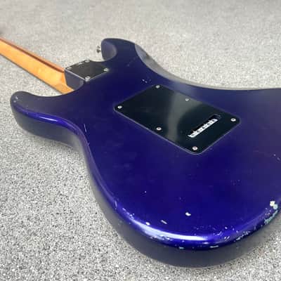 2005 Fender Satin Series Midnight Blue Standard Stratocaster MIM Setup image 6