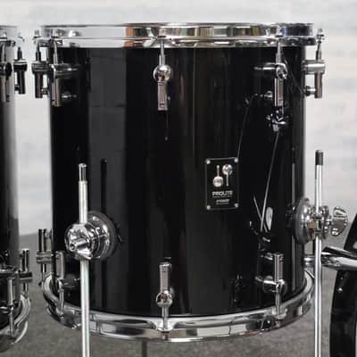 Used Sonor Prolite 5pc Drum Set Piano Black Lacquer - Very Good image 4