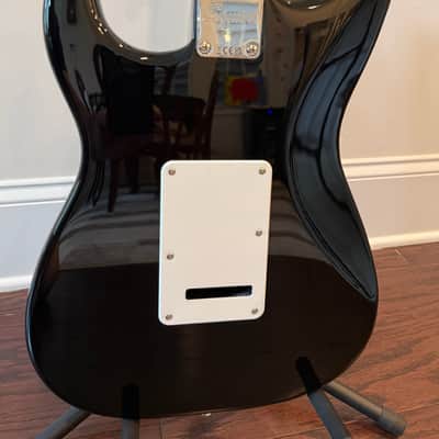 Squier Affinity Series Stratocaster - Black w/ White Pickguard (Mint, Pro Setup, Low Action) image 11