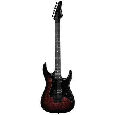 Kramer Volante Quilt HSFR Electric Guitar, Magenta Burst, Open Box (Very Good) image 3