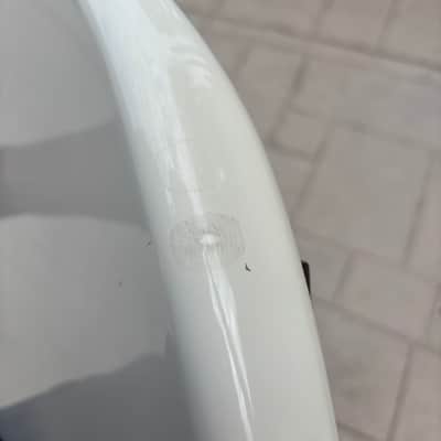 2013 Fender MIM Jazz Bass Body — Olympic White image 7