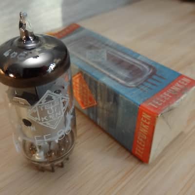 Rare 1958 NOS NIB TELEFUNKEN ef86 silver MEDICAL grade VERY STRONG tube preamp limiter tube mic U67 image 6