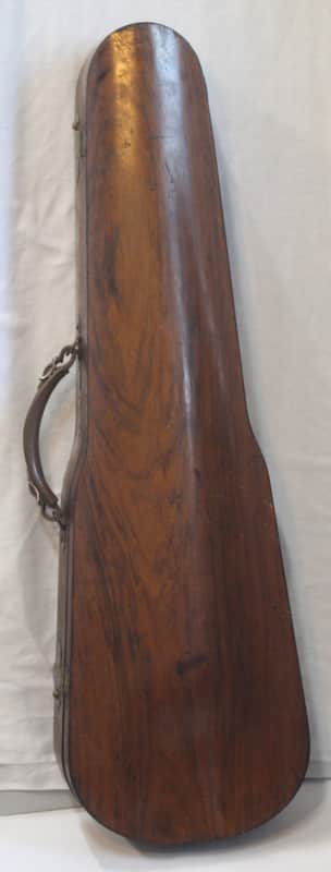 None vintage wood violin case early 1900s - Rosewood image 1